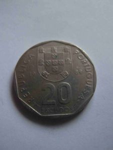 Португалия 20 эскудо 1989