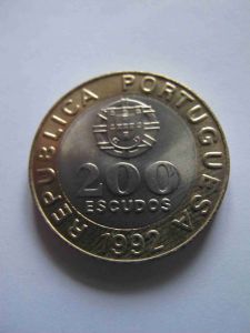 Португалия 200 эскудо 1992