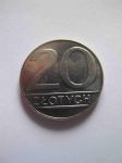 Монета Польша 20 злотых 1990
