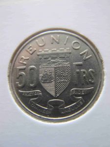 Реюньон 50 франков 1962