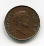 Монета Саравак 1 цент 1930 года