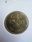 Монета Сейшелы 10 центов 1997