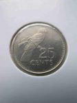 Монета Сейшелы 25 центов 1992