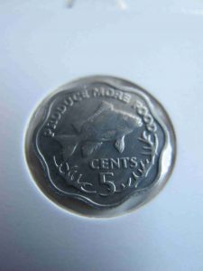 Сейшелы 5 центов 1977 ФАО