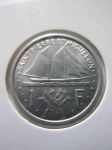 Монета Сен-Пьер и Микелон 1 франк 1948 UNC