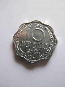 Шри-Ланка 10 центов 1991