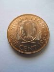 Монета Сьерра-Леоне 1 цент 1964