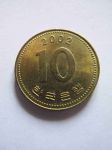 Монета Южная Корея 10 вон 2002