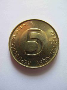 Словения 5 толаров 1999