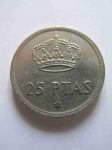 Монета Испания 25 песет 1975 (79)