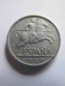 Испания 5 сентимо 1940