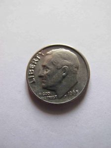 США 10 центов 1965