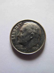 США 10 центов 1990 D