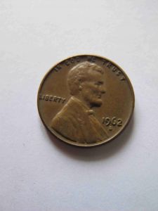 США 1 цент 1962 D