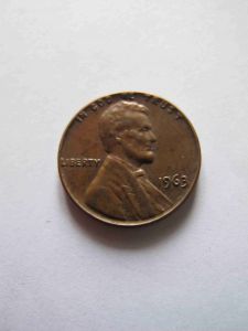 США 1 цент 1963