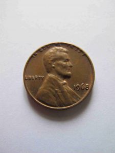 США 1 цент 1968