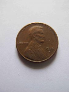 США 1 цент 1974 D