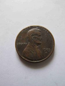США 1 цент 1983 D