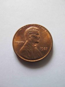 США 1 цент 1987