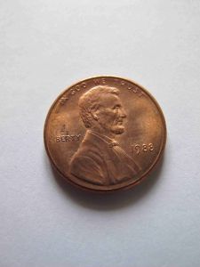 США 1 цент 1988