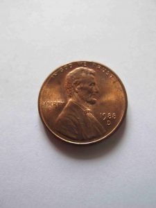 США 1 цент 1988 D