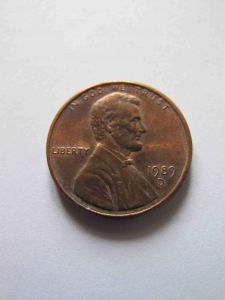 США 1 цент 1989 D