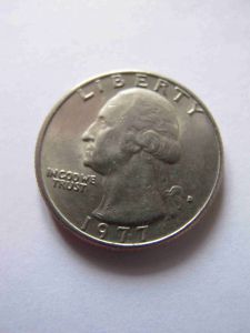 США 25 центов 1977 D