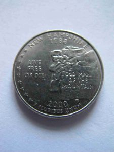 США 25 центов 2000 P Хемпшир