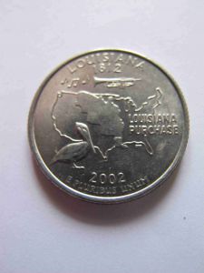 США 25 центов 2002 P Луизиана