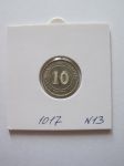 Монета Стрейтс Сеттльмент 10 центов 1927 Серебро aUNC
