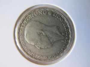 Швеция 1 крона 1948 серебро