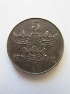 Швеция 5 эре 1942