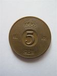 Монета Швеция 5 эре 1954