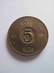 Монета Швеция 5 эре 1959