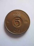 Монета Швеция 5 эре 1960