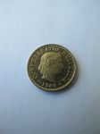 Монета Швейцария 5 раппенов 1988