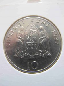 Танзания 10 шиллингов 1987