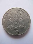 Монета Танзания 10 шиллингов 1988