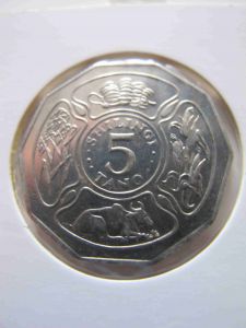Танзания 5 шиллингов 1991