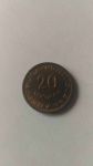 Монета Португальский Тимор 20 сентаво 1970