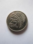 Монета Тринидад и Тобаго 25 центов 2007