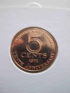 Тринидад и Тобаго 5 центов 1972