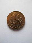 Монета Тринидад и Тобаго 5 центов 2004