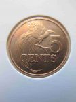Монета Тринидад и Тобаго 5 центов 2007
