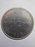 Монета Тунис 1/2 динара 1968