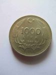 Монета Турция 1 000 лир 1990