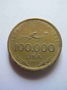 Турция 100 000 лир 1999