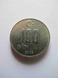 Турция 100 000 лир 2002