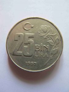 Турция 25 000 лир 1997