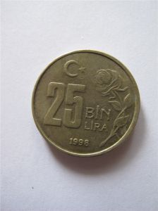 Турция 25 000 лир 1998